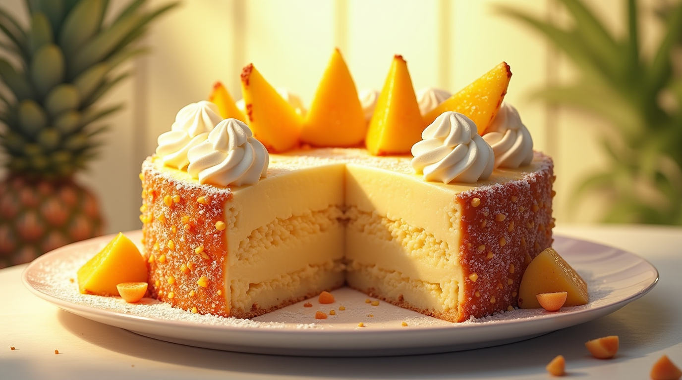 gateau au yaourt ananas coco